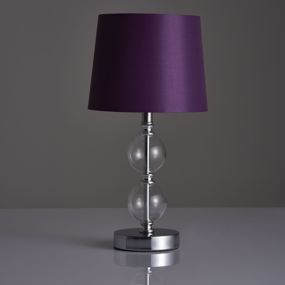 purple bedside lamps